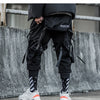 Ribbons Multi Pockets Cargo Pants Men Harajuku Casual Track Trouser Hip Hop Streetwear Techwear Pants Joggers Men | Vimost Shop.