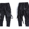 Ribbons Multi Pockets Cargo Pants Men Harajuku Casual Track Trouser Hip Hop Streetwear Techwear Pants Joggers Men | Vimost Shop.