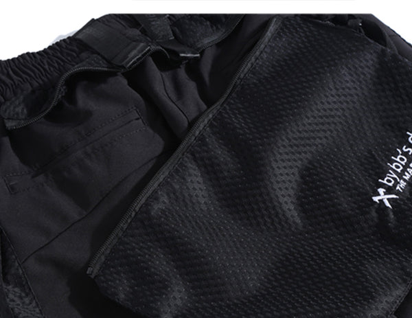 Ribbons Multi Pockets Cargo Pants Men Harajuku Casual Track Trouser Hip Hop Streetwear Techwear Pants Joggers Men | Vimost Shop.