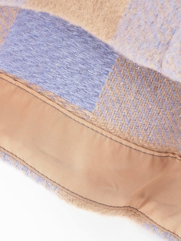 Toppies vintage lattice long jacekt coat women shirt jacket oversized plus size women jacket | Vimost Shop.