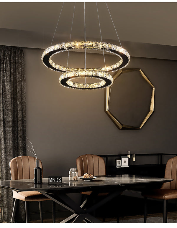 Modern K9 Crystal Led Chandelier Lights Home Lighting Chrome Lustre Chandeliers Ceiling Pendant Fixtures  For Living Room | Vimost Shop.