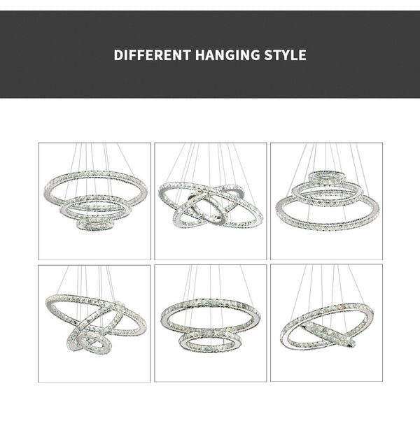 Modern K9 Crystal Led Chandelier Lights Home Lighting Chrome Lustre Chandeliers Ceiling Pendant Fixtures  For Living Room | Vimost Shop.