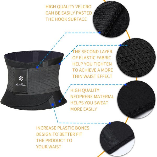 Mens Waist Trainer Abdomen Slimming Body Shaper Belly Shapers Modeling Belt Weight Loss Shapewear Sweat Girdle Slim Trimmer Belt | Vimost Shop.