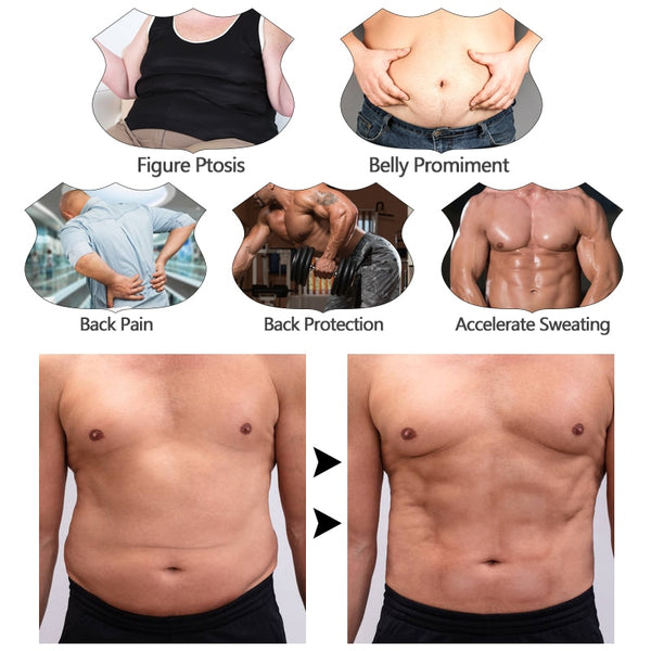 Mens Waist Trainer Abdomen Slimming Body Shaper Belly Shapers Modeling Belt Weight Loss Shapewear Sweat Girdle Slim Trimmer Belt | Vimost Shop.