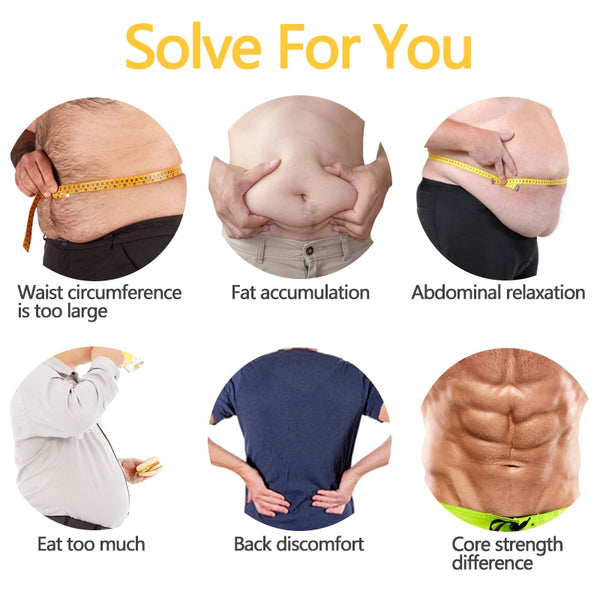 Mens Waist Trainer Abdomen Slimming Body Shaper Belly Shapers Modeling Belt Weight Loss Shapewear Sweat Girdle Slim Trimmer Belt | Vimost Shop.