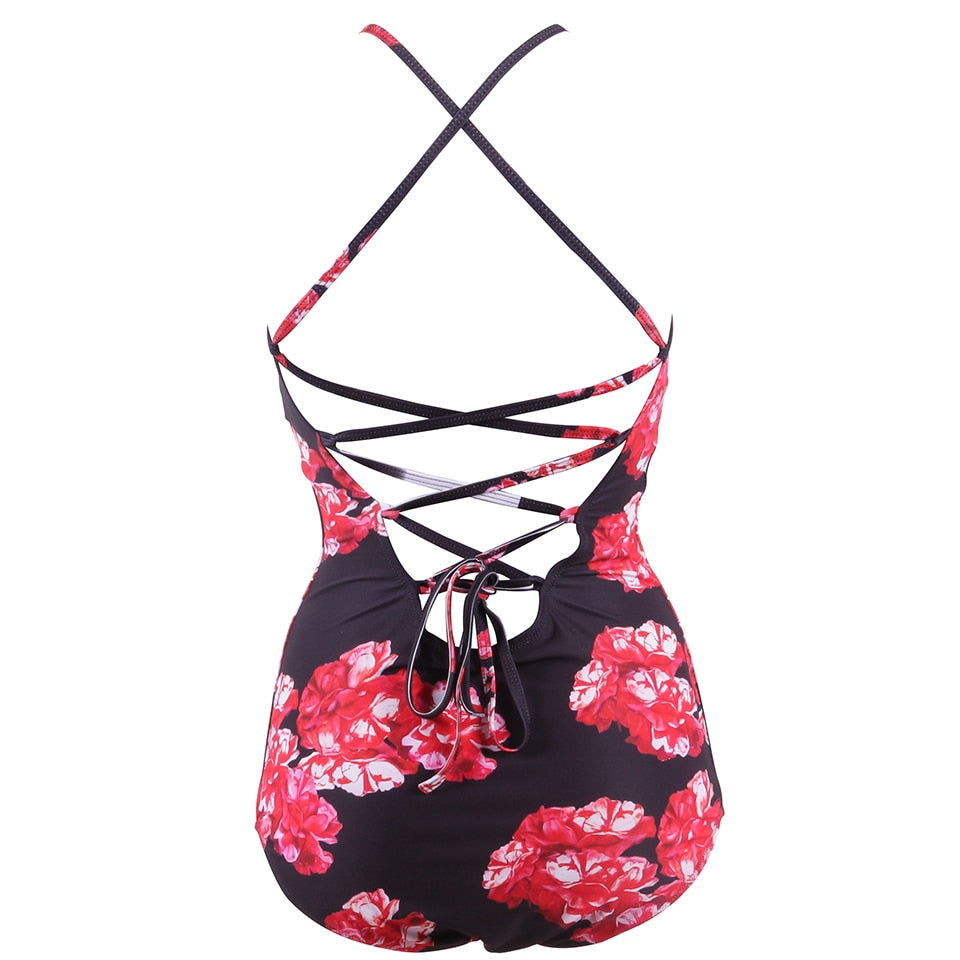 Sexy One Piece Swimsuit Push Up Swimwear Women | Vimost Shop.