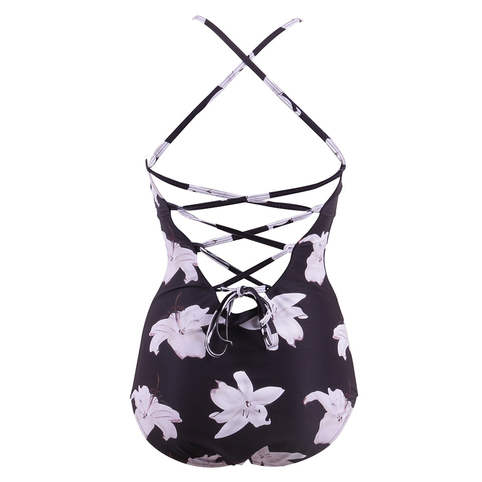 Sexy One Piece Swimsuit Push Up Swimwear Women | Vimost Shop.