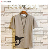 Funny Anime Cat Print O-Neck Fitness Black Tshirt Men White Oversized Hip-hop Cotton Tees Male Summer Streetwear Fashion T shirt | Vimost Shop.