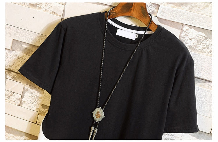 Funny Anime Cat Print O-Neck Fitness Black Tshirt Men White Oversized Hip-hop Cotton Tees Male Summer Streetwear Fashion T shirt | Vimost Shop.