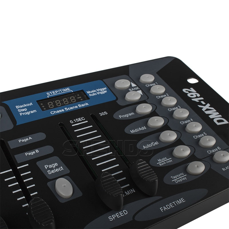 Free shipping NEW 192 DMX Controller DJ Equipment DMX 512 Console Stage Lighting For LED Par Moving Head Spotlights DJ Controlle | Vimost Shop.