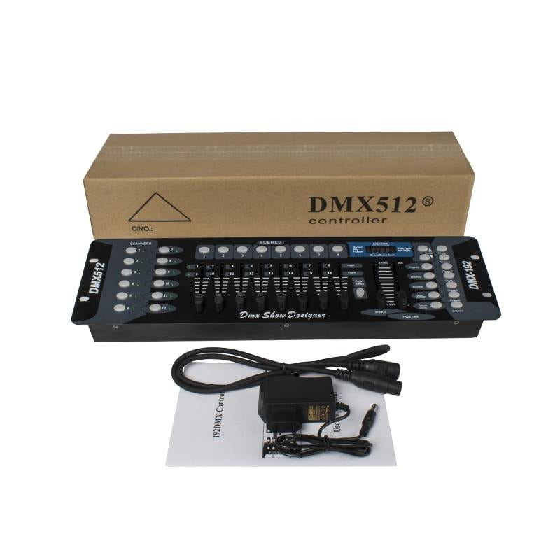 Free shipping NEW 192 DMX Controller DJ Equipment DMX 512 Console Stage Lighting For LED Par Moving Head Spotlights DJ Controlle | Vimost Shop.