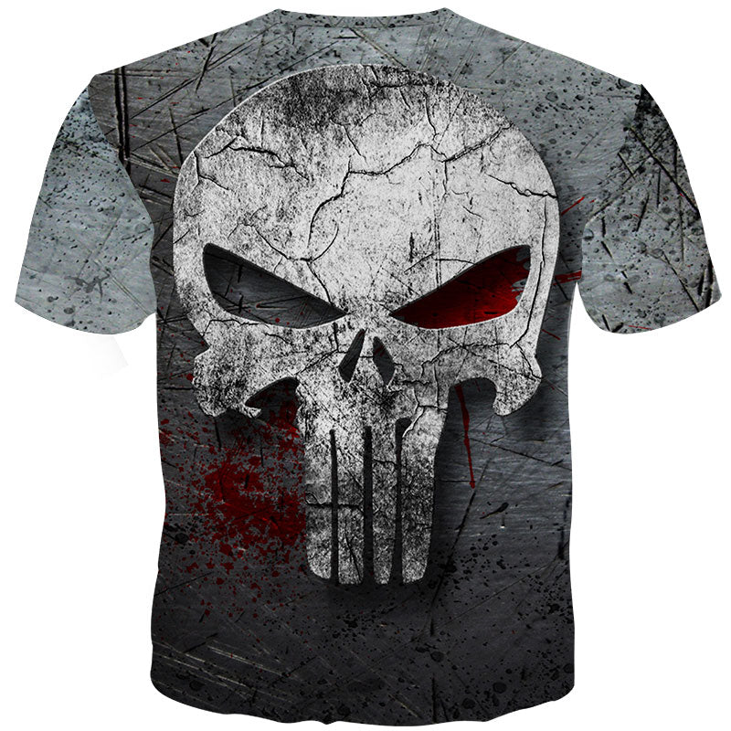 3d Skull T Shirt Men 3d Full Print Tees Shirt Homme Punisher 3d T Shirt Fitness Compression Men T Shirt Plus Size | Vimost Shop.