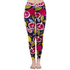 Fashion Women Legging Pink Tropics Printing With Multicolor Pattern Leggins High Elasticity Legins Fitness Pants Leggings | Vimost Shop.
