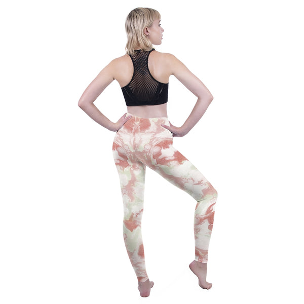 Fashion Women Legging Pink Tropics Printing With Multicolor Pattern Leggins High Elasticity Legins Fitness Pants Leggings | Vimost Shop.