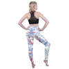 Fashion Women Legging Pink Tropics Printing With Multicolor Pattern Leggins High Elasticity Legins Fitness Pants Leggings | Vimost Shop.