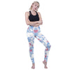 Fashion Women Legging Pink Tropics Printing With Multicolor Pattern Leggins High Elasticity Legins Fitness Pants Leggings | Vimost Shop.