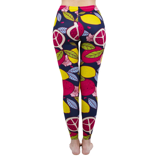 Fashion Women Legging Pink Tropics Printing With Multicolor Pattern Leggins High Elasticity Legins Fitness Pants Leggings | Vimost Shop.