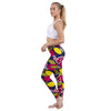 Fashion Women Legging Pink Tropics Printing With Multicolor Pattern Leggins High Elasticity Legins Fitness Pants Leggings | Vimost Shop.