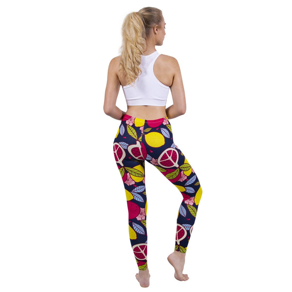 Fashion Women Legging Pink Tropics Printing With Multicolor Pattern Leggins High Elasticity Legins Fitness Pants Leggings | Vimost Shop.
