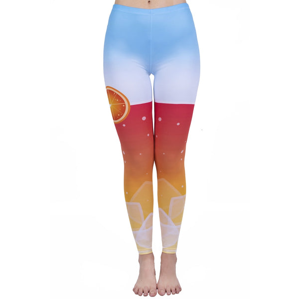 Fashion Women Legging Pink Tropics Printing With Multicolor Pattern Leggins High Elasticity Legins Fitness Pants Leggings | Vimost Shop.