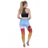 Fashion Women Legging Pink Tropics Printing With Multicolor Pattern Leggins High Elasticity Legins Fitness Pants Leggings | Vimost Shop.