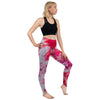 Fashion Women Legging Pink Tropics Printing With Multicolor Pattern Leggins High Elasticity Legins Fitness Pants Leggings | Vimost Shop.