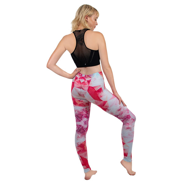 Fashion Women Legging Pink Tropics Printing With Multicolor Pattern Leggins High Elasticity Legins Fitness Pants Leggings | Vimost Shop.