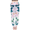 Fashion Women Legging Pink Tropics Printing With Multicolor Pattern Leggins High Elasticity Legins Fitness Pants Leggings | Vimost Shop.