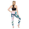 Fashion Women Legging Pink Tropics Printing With Multicolor Pattern Leggins High Elasticity Legins Fitness Pants Leggings | Vimost Shop.