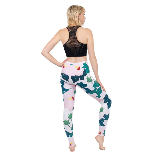 Fashion Women Legging Pink Tropics Printing With Multicolor Pattern Leggins High Elasticity Legins Fitness Pants Leggings | Vimost Shop.