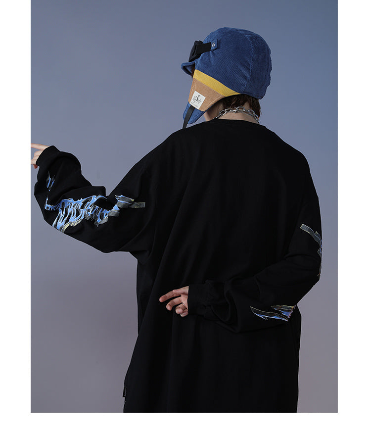 Men Hip Hop T Shirt Streetwear Retro Angel Print Harajuku Tshirt | Vimost Shop.