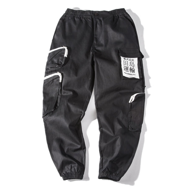 Multi Pockets Hip Hop Cargo Pants Men Harajuku Streetwear Sweatpants Joggers Elastic Waist Trousers Harem Pants | Vimost Shop.