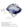 21.20Ct Natura Iolite Blue Mystic Quartz Gemstone Cocktail Rings 925 Sterling Silver Fine Jewelry for Women | Vimost Shop.