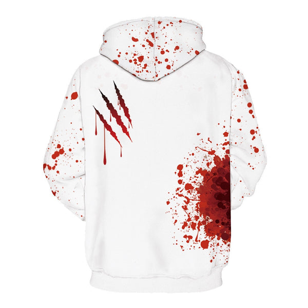 3D Print Wound Horror Blood Hoodies Sweatshirts Women Men I'M FINE Letter Hoodie Jumper Tracksuit Pullover Cosplay Women Tops | Vimost Shop.