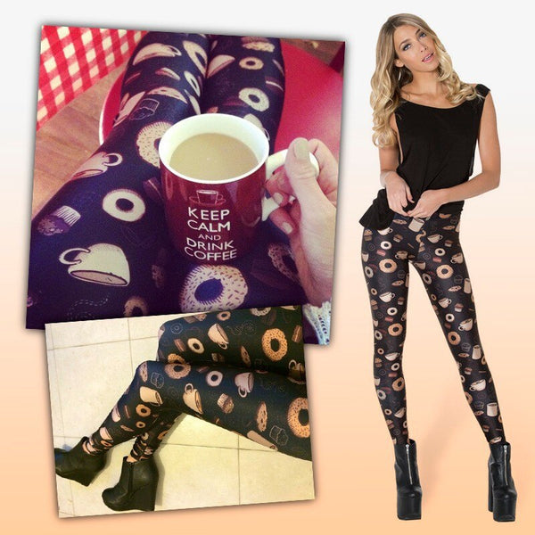 Muffins 3D Graphic Full Printing Women's Clothing teenage fitness Legging Sexy Punk Leggings Pants Workout | Vimost Shop.