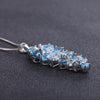 London Blue Topaz Swiss Blue Topaz Sky Blue Topaz Mix Gemstone Pendants For Women Gift Luxury Jewelry Accessories | Vimost Shop.
