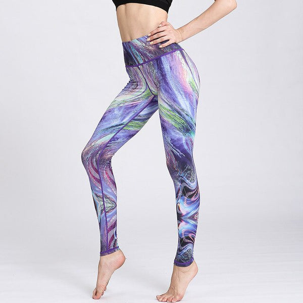 Fast Dry Women Yoga Pants Workout Print Gym Leggings | Vimost Shop.