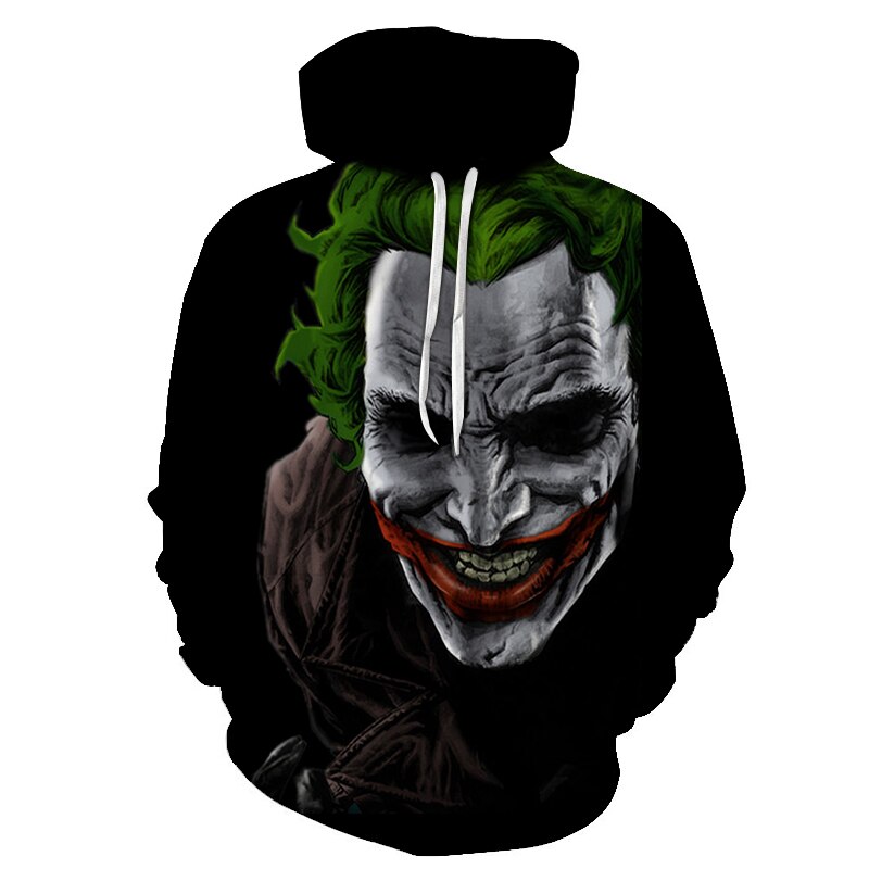 joker 3D Print Sweatshirt Hoodies Men and women Hip Hop Funny Autumn Streetwear Hoodies Sweatshirt For Couples Clothes | Vimost Shop.
