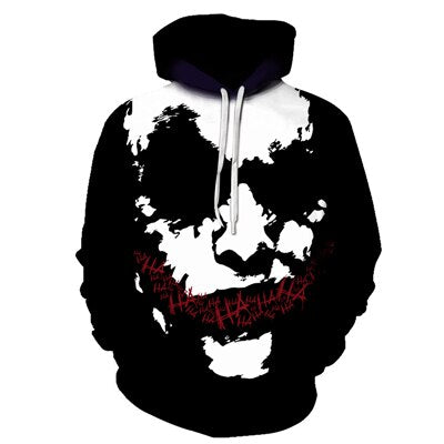 joker 3D Print Sweatshirt Hoodies Men and women Hip Hop Funny Autumn Streetwear Hoodies Sweatshirt For Couples Clothes | Vimost Shop.