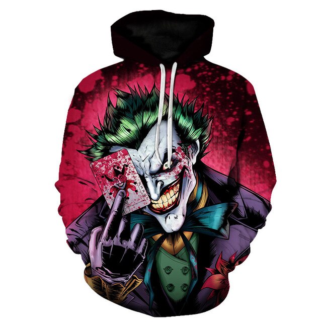 joker 3D Print Sweatshirt Hoodies Men and women Hip Hop Funny Autumn Streetwear Hoodies Sweatshirt For Couples Clothes | Vimost Shop.