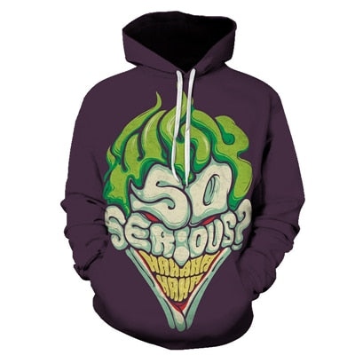 joker 3D Print Sweatshirt Hoodies Men and women Hip Hop Funny Autumn Streetwear Hoodies Sweatshirt For Couples Clothes | Vimost Shop.