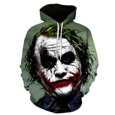 joker 3D Print Sweatshirt Hoodies Men and women Hip Hop Funny Autumn Streetwear Hoodies Sweatshirt For Couples Clothes | Vimost Shop.