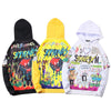 Hoodies Men Hip Hop Letter Print Men Pullover Cartoon Oversize Style Hooded Sweatshirt Lover High Street Streetwear