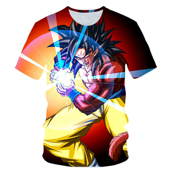 New Arrival Cool Goku Dragon Ball Z 3d T Shirt Summer Fashionable Short Sleeve Tee Tops Men Anime DBZ Harajuku T-Shirts Kid | Vimost Shop.