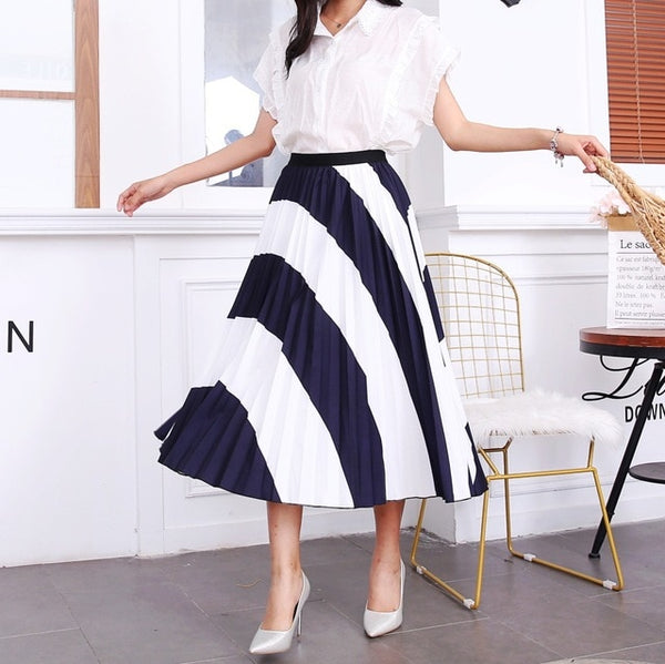 Pleated Skirt Girl Female Long Skirt Women for Girls | Vimost Shop.