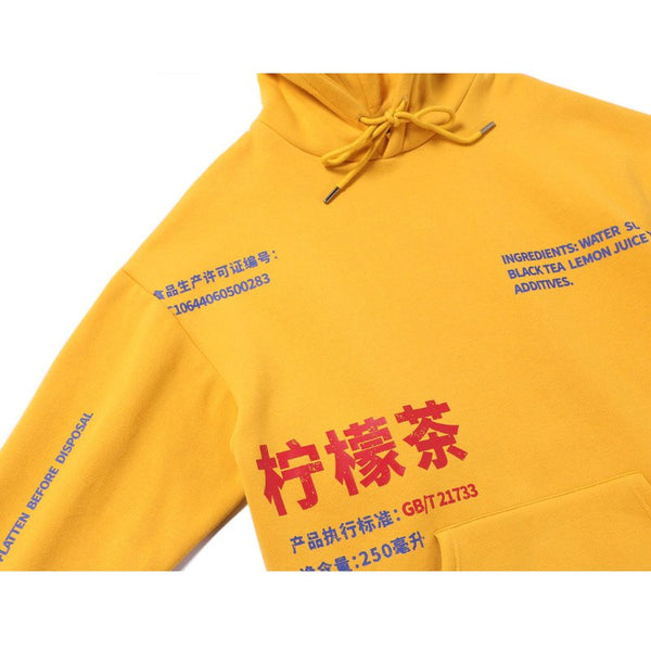 Hoodies Men Chinese Printed Hooded Thick Pullover Sweatshirt Men High Street Fashion Hip Hop Streetwear Hoodie Autumn