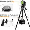Multi-function Travel Camera Tripod 56"/143cm Adjustable Laser Level Tripod with 3-Way Swivel Pan Head,with Bubble Level | Vimost Shop.
