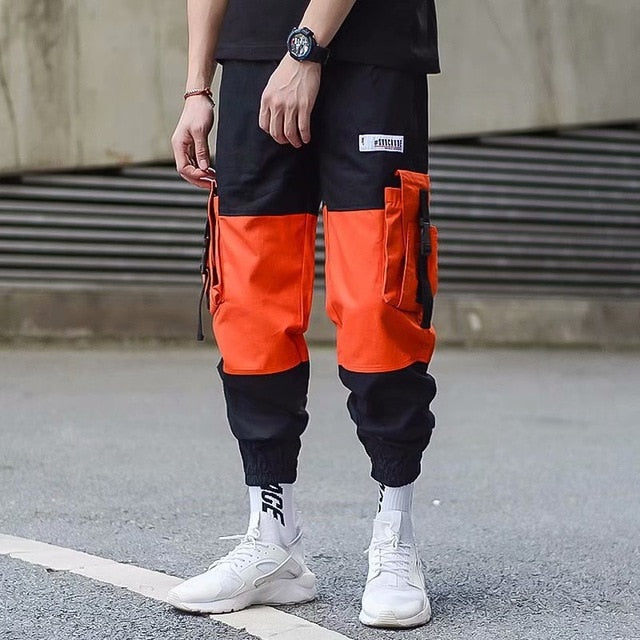 Hip Hop Joggers Men Black Harem Pants Multi-pocket Ribbons Man Sweatpants Streetwear Casual Mens Pants S-3XL | Vimost Shop.