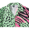 Men Hawaiian Shirt Zebra Stripe Leopard Print Patchwork | Vimost Shop.