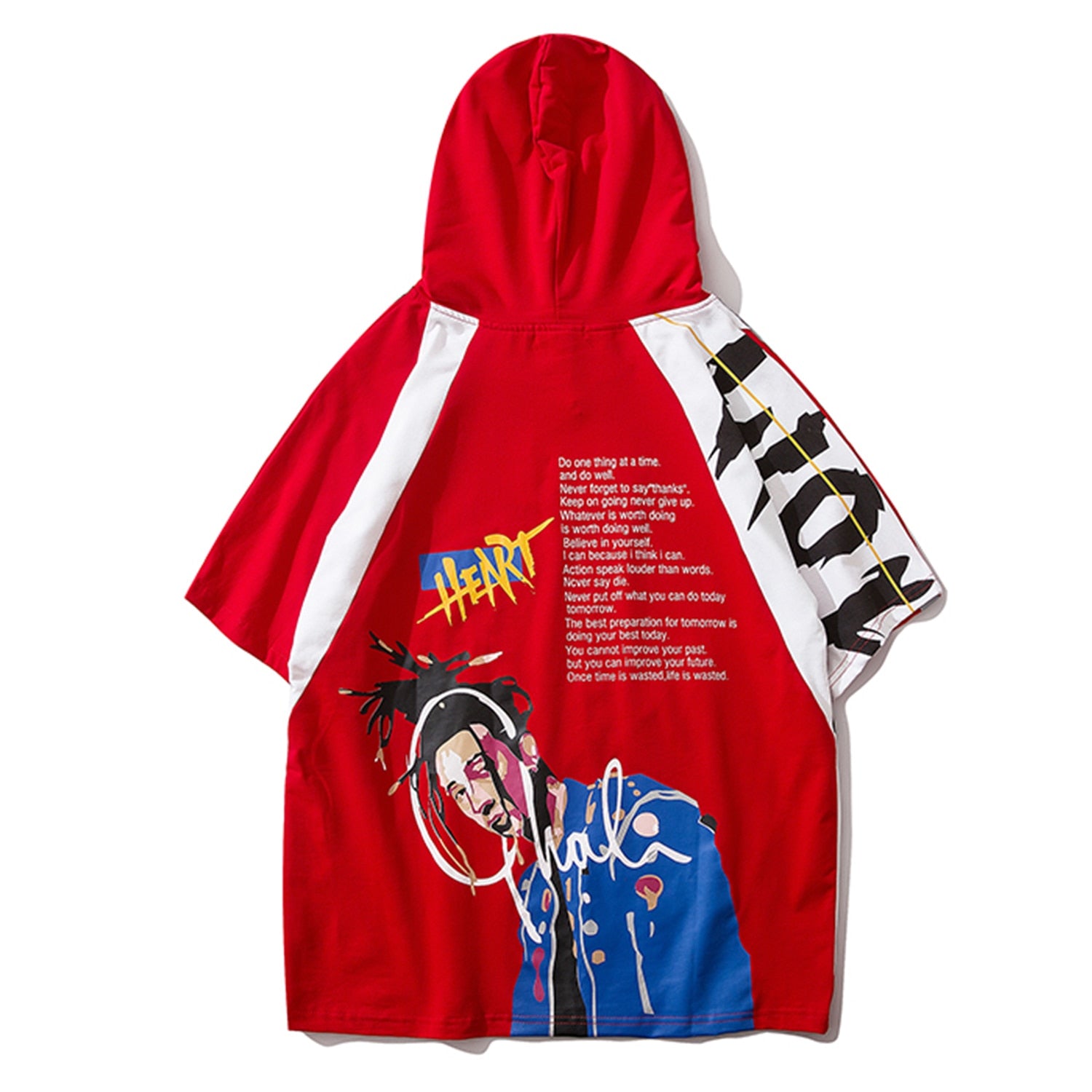 Hip Hop Cool Boy Letter Print Mens T Shirt Harajuku Fashion Streetwear Hooded Tops Tees Cotton Short Sleeve | Vimost Shop.